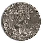 2011-W Burnished Silver Eagle with Box & COA