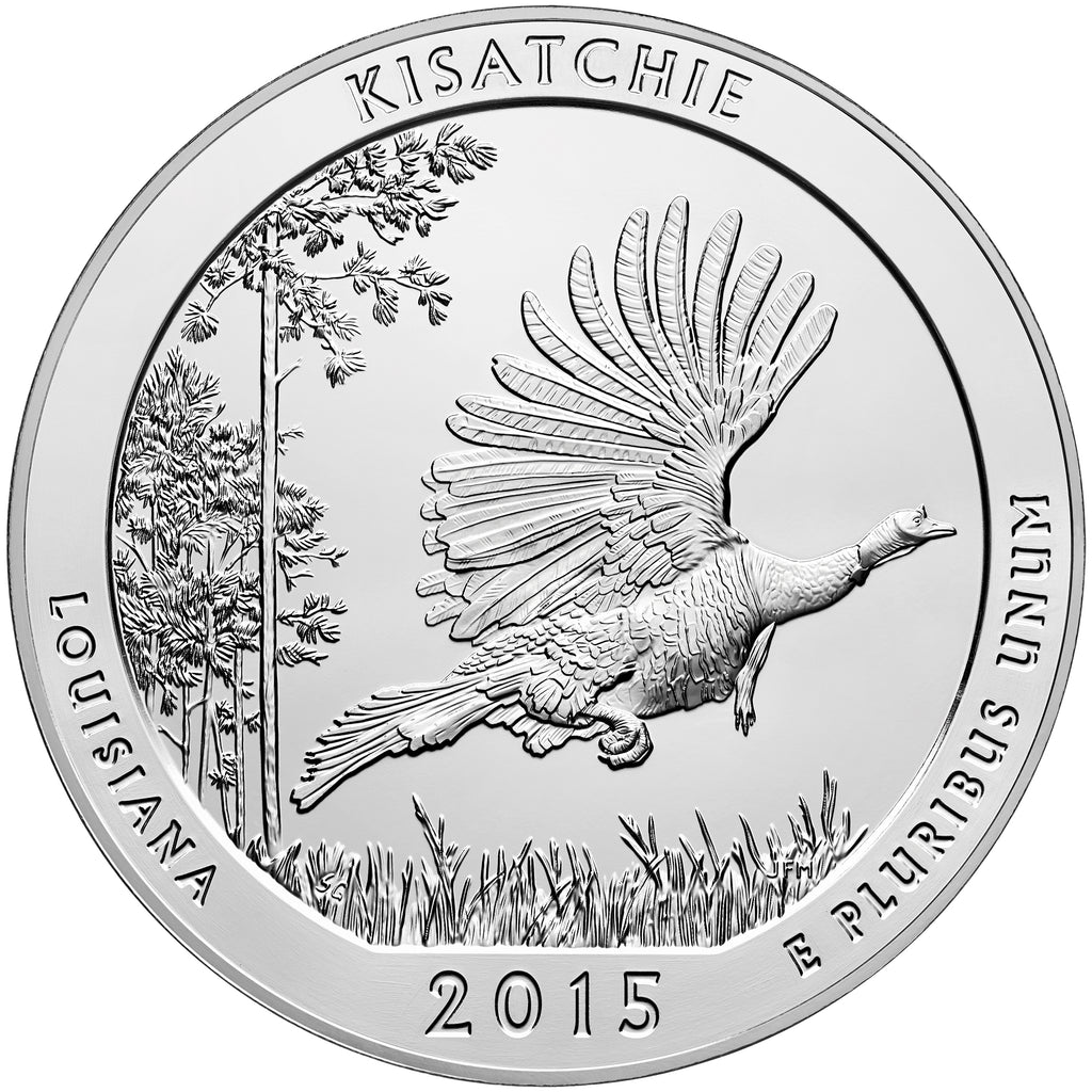 2015 5 oz ATB Kisatchie Silver Coin - BU