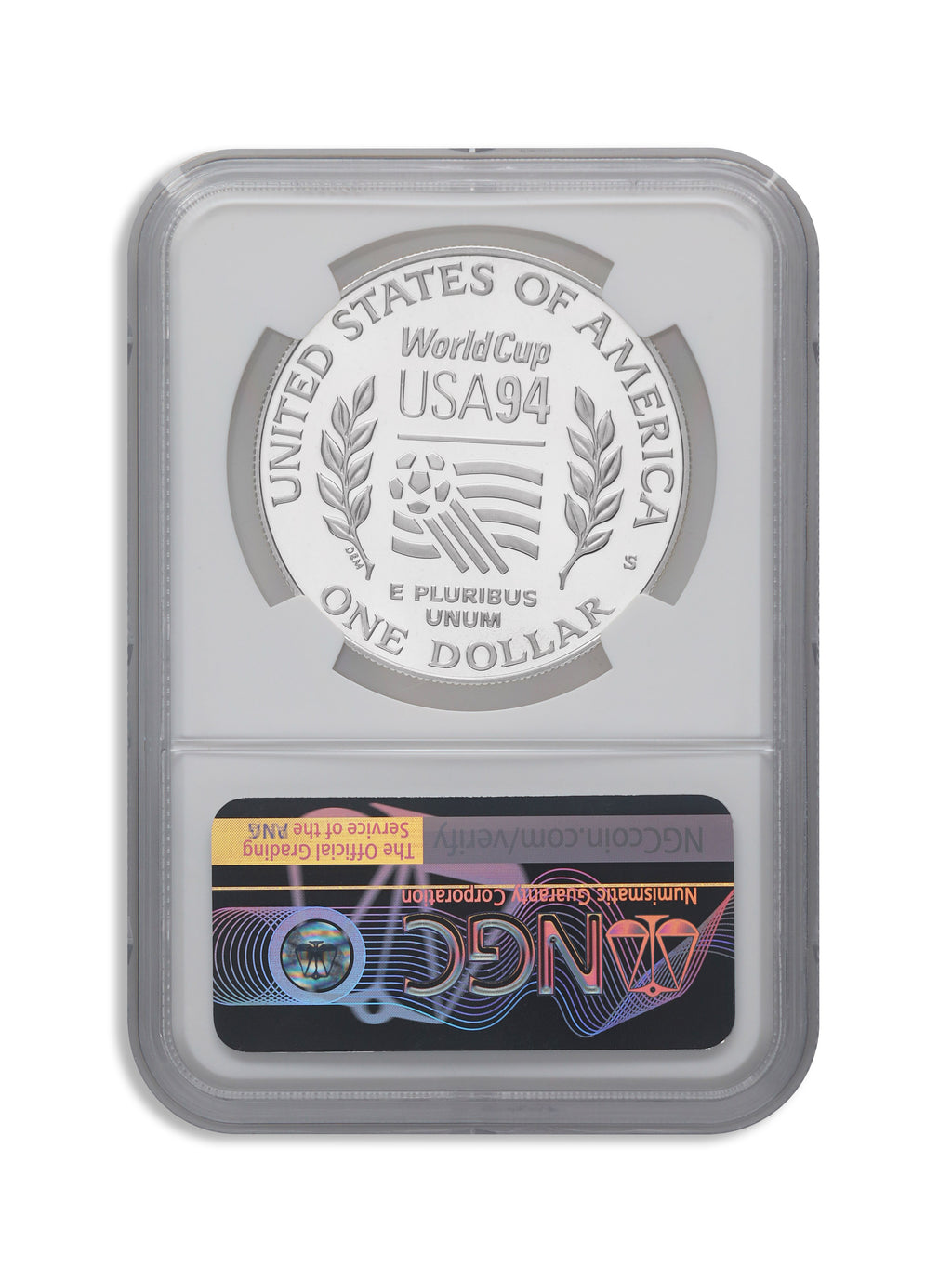 1994-S $1 World Cup Silver Commem - NGC PF70