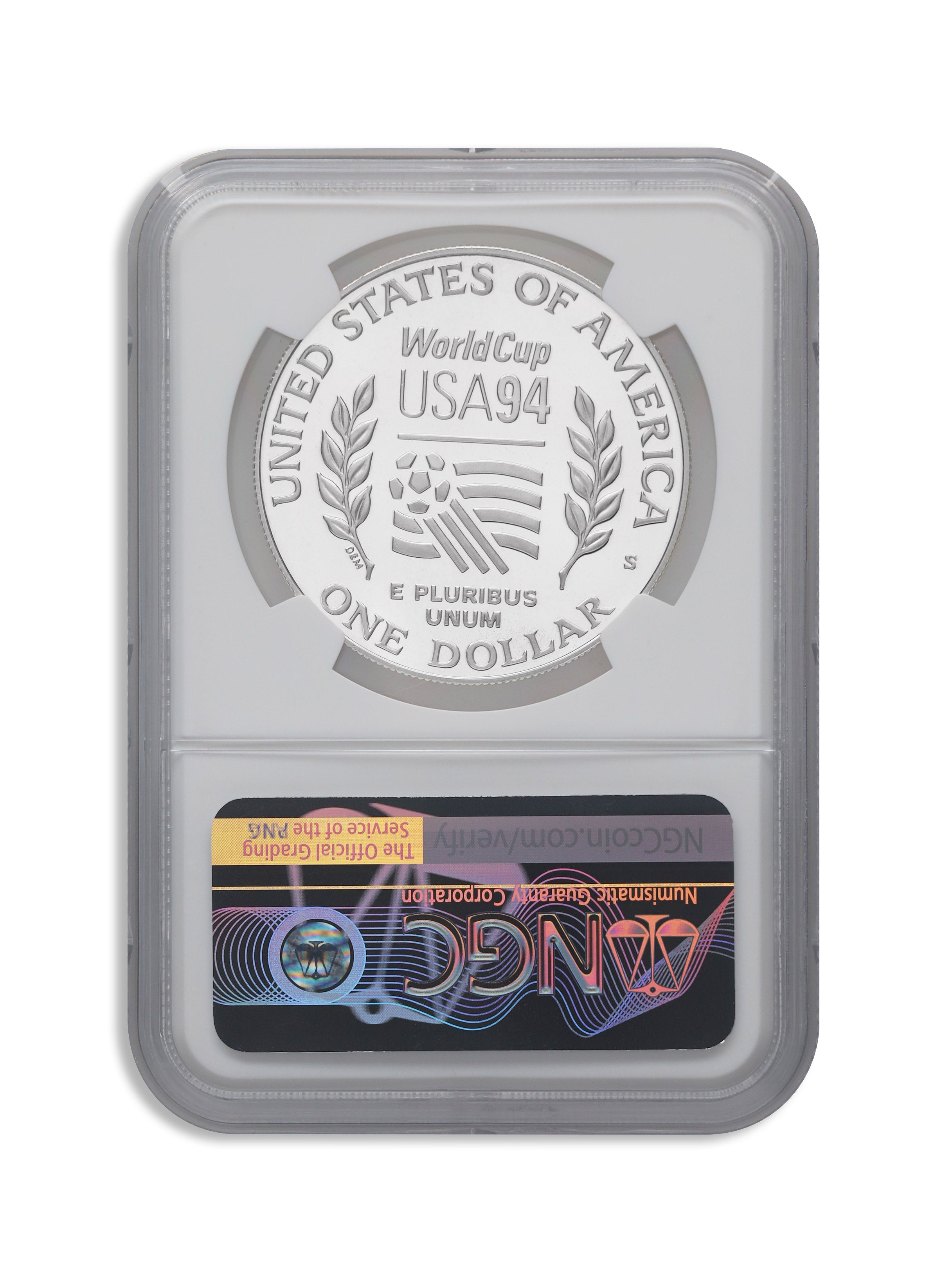 1994-S $1 World Cup Silver Commem - NGC PF70