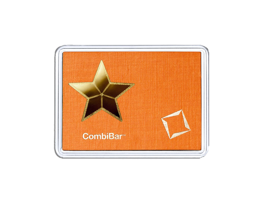 5 x 1 gram Valcambi CombiBar™ Star (Assay - Plain Back)