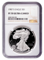1987-S Proof Silver Eagle NGC PF70