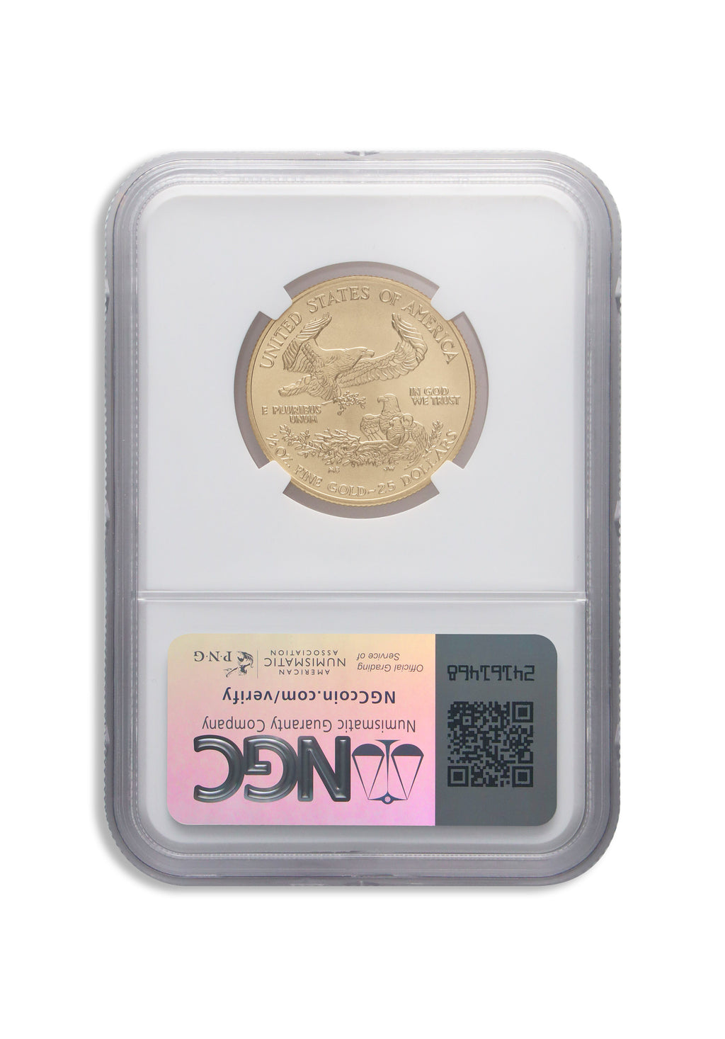 2003 1/2 oz Gold Eagle $25 NGC MS70