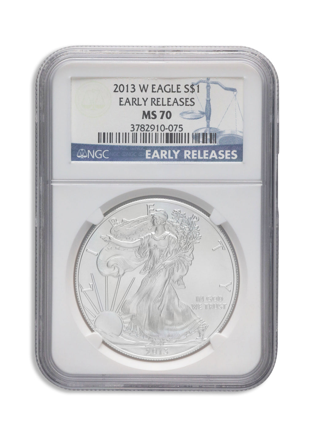2013-W Burnished Silver Eagle NGC MS70 ER