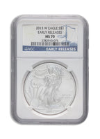 2013-W Burnished Silver Eagle NGC MS70 ER
