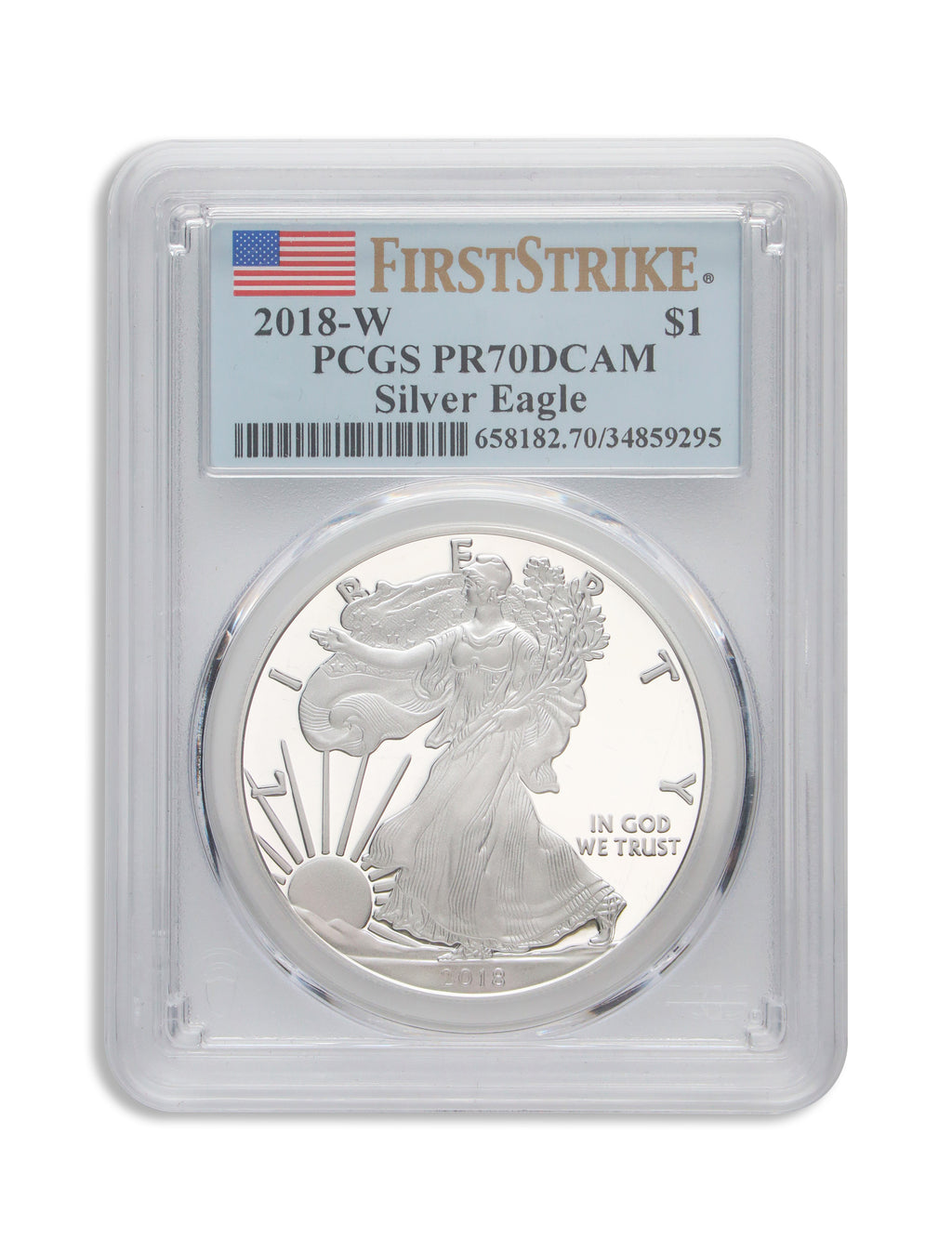 2018-W Proof Silver Eagle PCGS PR70 First Strike