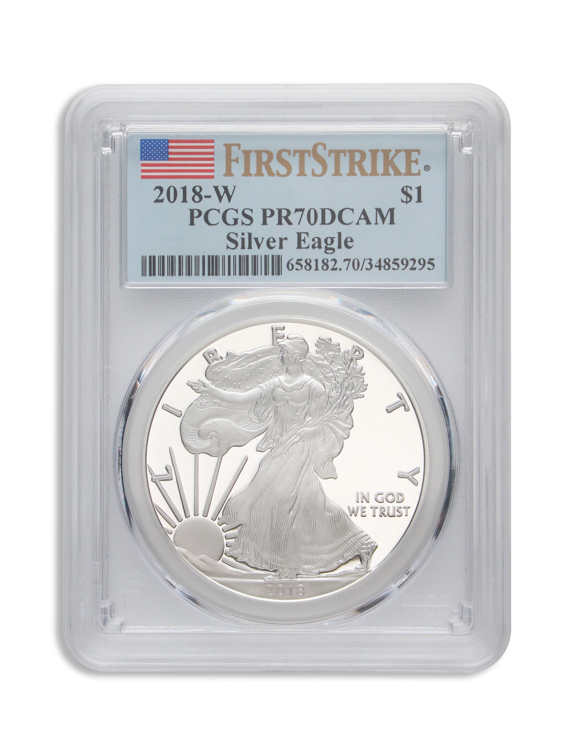 2018-W Proof Silver Eagle PCGS PR70 First Strike