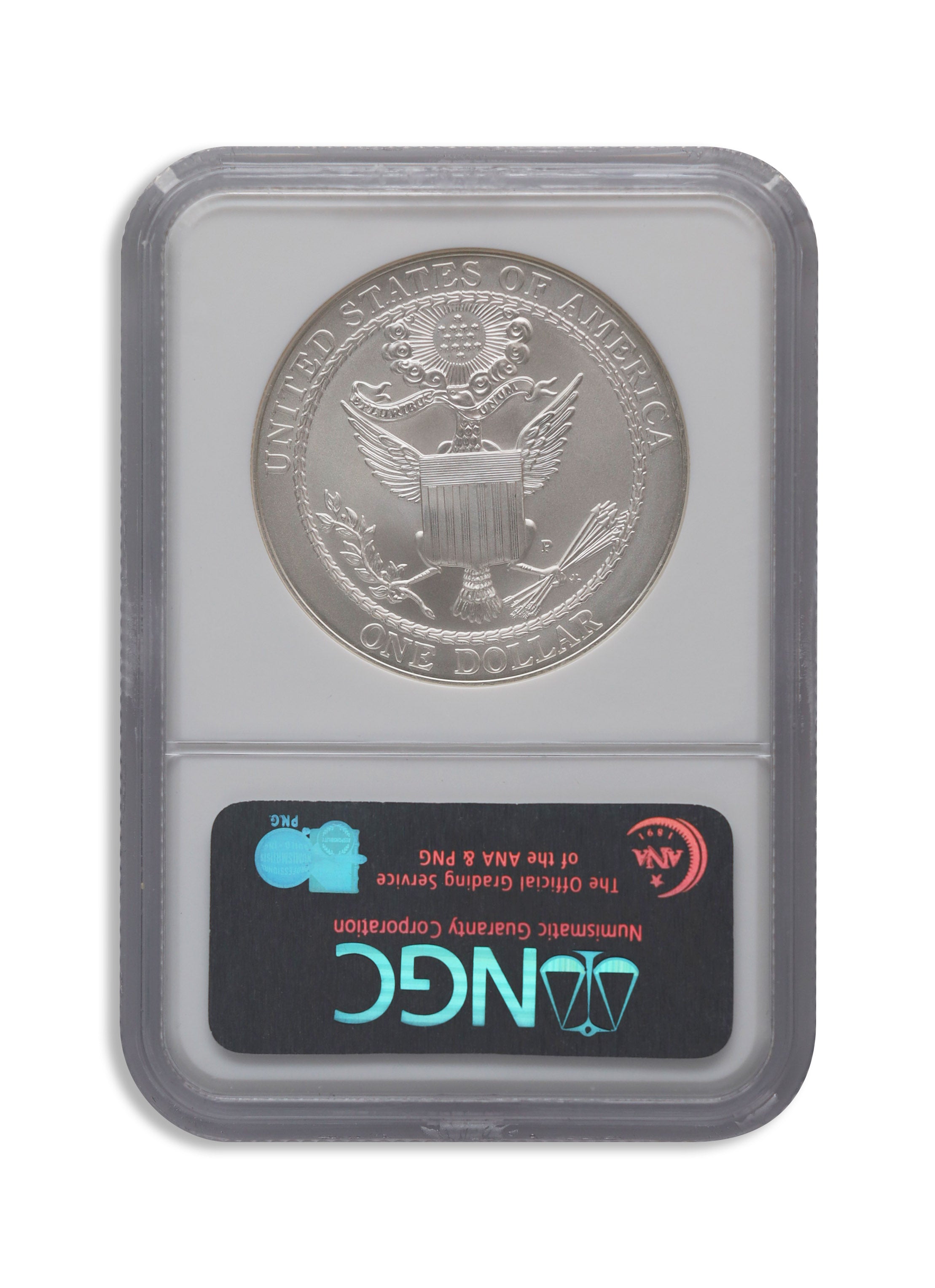 2008-P $1 Bald Eagle Silver Commem - NGC MS70