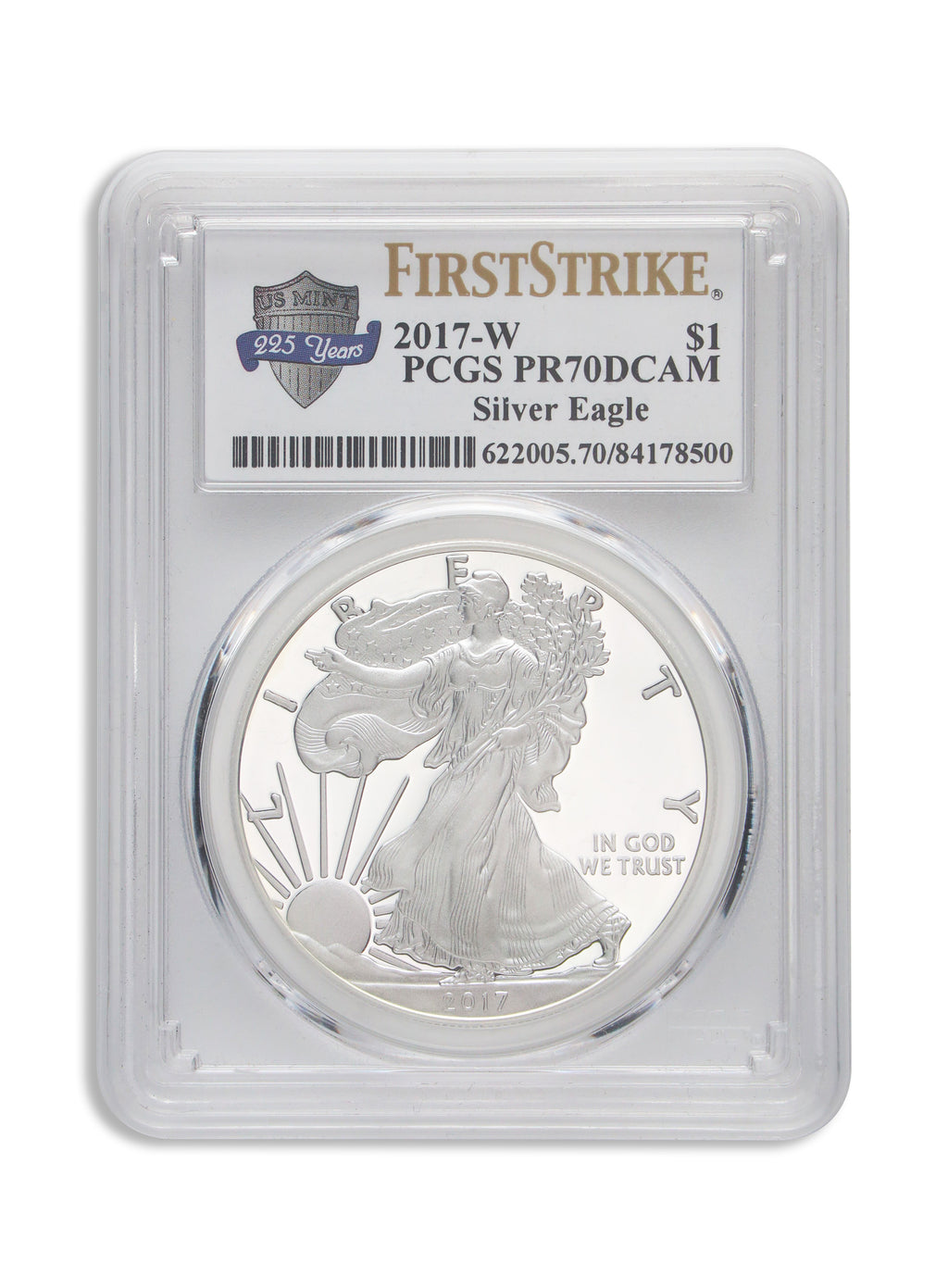2017-W Proof Silver Eagle PCGS PR70 First Strike