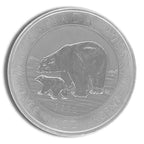 2015 1.5 oz Canadian Polar Bear & Cub Silver Coin