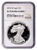 2018-W Proof Silver Eagle NGC PF70