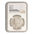 Pre-1921 Morgan Dollar - NGC MS64