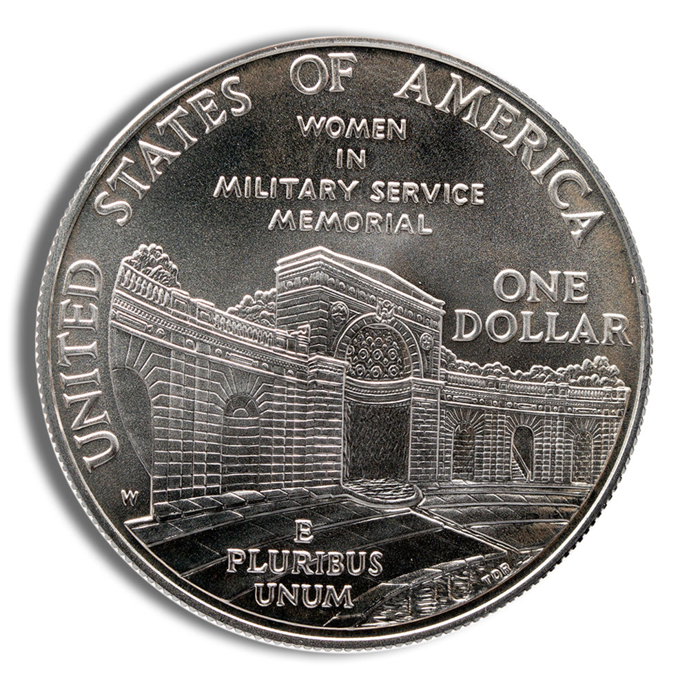 1994-W $1 Women in Military Silver Commem - BU
