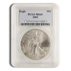 2002 Silver Eagle PCGS MS69