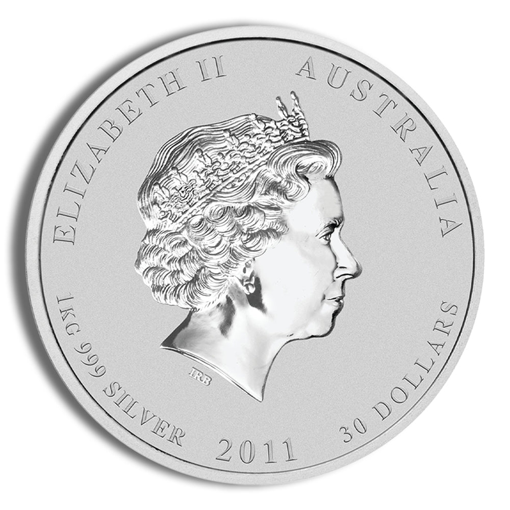 2011 Kilo Australia Silver Lunar Rabbit BU - Series II