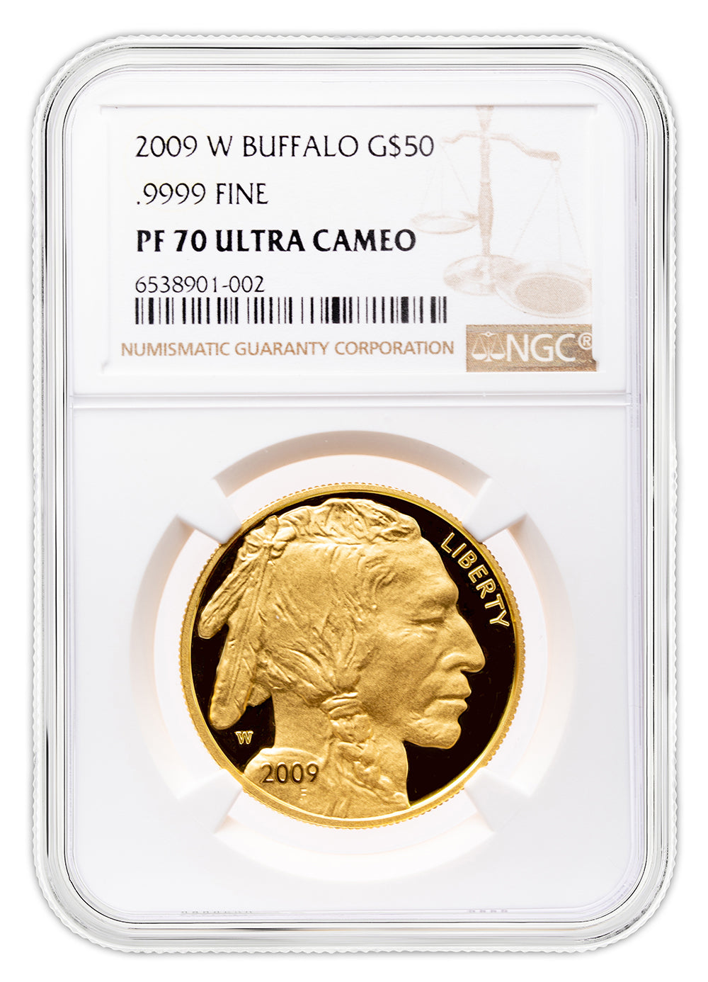 2009-W $50 Proof Gold Buffalo NGC PF70
