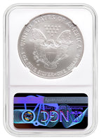 2007-W Burnished Silver Eagle NGC MS70