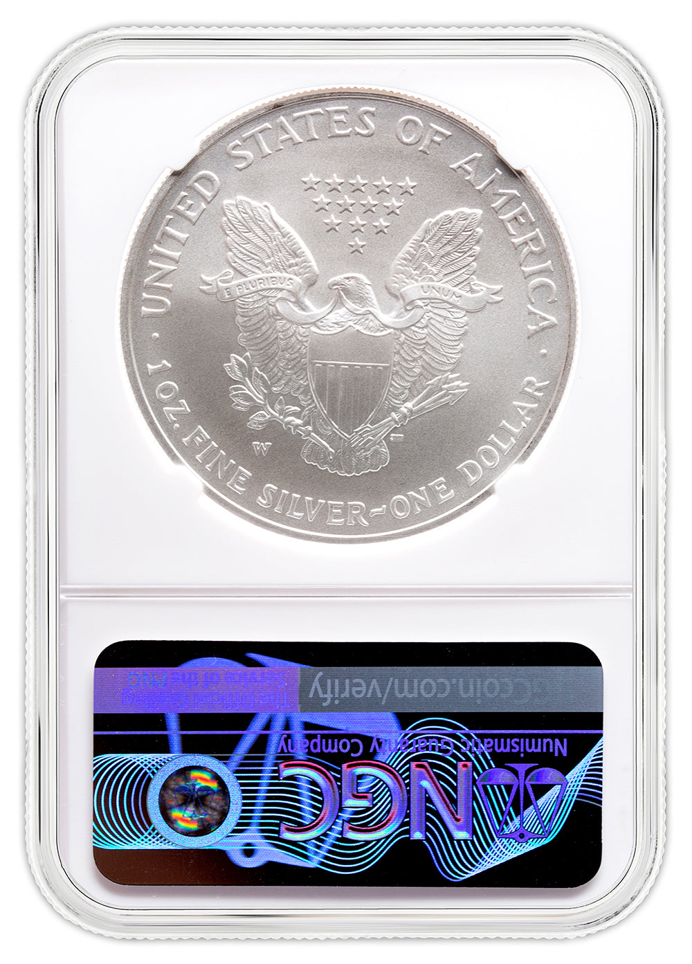 2007-W Burnished Silver Eagle NGC MS70