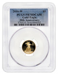 2016-W 1/10 oz Proof Gold Eagle $5 PCGS PR70