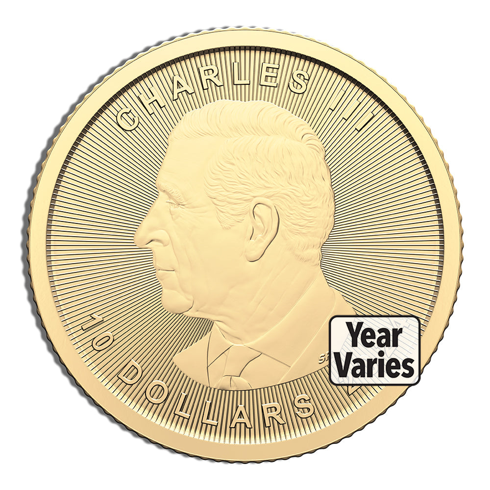 1/4 oz Gold Maple Leaf - Sealed (Year Varies)