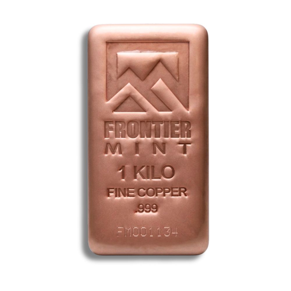 Kilo Copper Bar - Frontier Mint