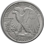 $1 FV 90% Silver Walking Liberty Half Dollars - AU