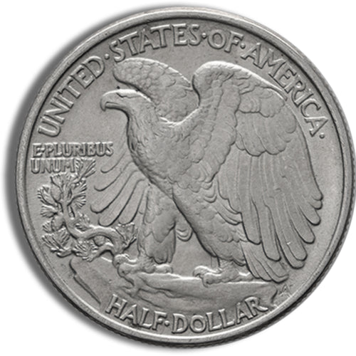 $1 FV 90% Silver Walking Liberty Half Dollars - AU