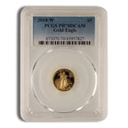 2018-W 1/10 oz Proof Gold Eagle $5 PCGS PR70