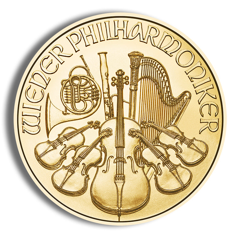 1 oz Austrian Philharmonic Gold Coin (Year Varies)