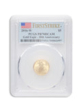 2016-W 1/10 oz Proof Gold Eagle $5 PCGS PR70 FS