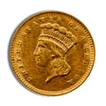 $1 Gold Indian Type 3 - AU