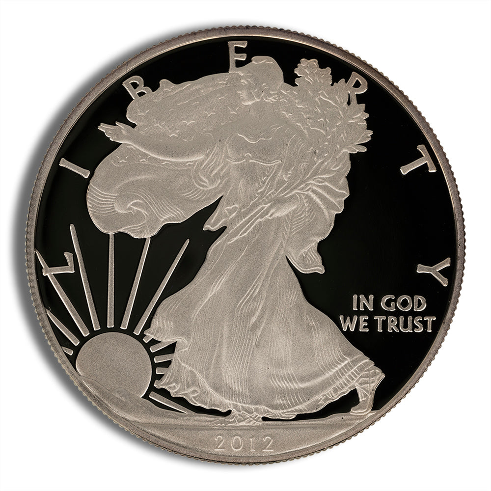 2012-W Proof Silver Eagle with Box & COA