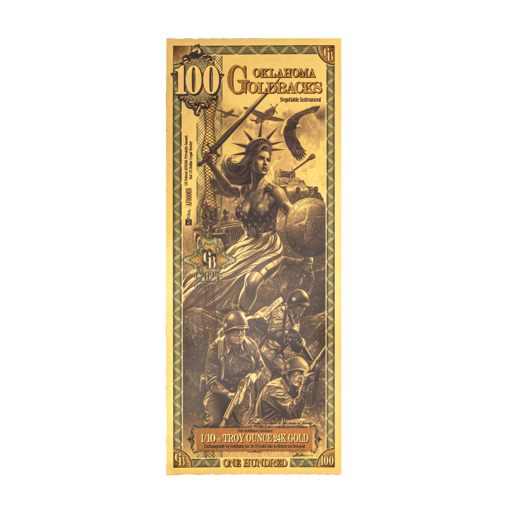 Oklahoma 100 Goldback