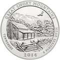 2014 5 oz ATB Great Smoky Mts. Silver Coin - BU
