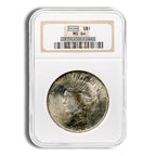 Peace Dollar - NGC MS64 (Toned)