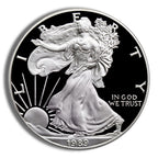 1989-S Proof Silver Eagle with Box & COA