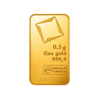 1/2 gram Gold Bar - Valcambi (Carded)