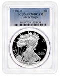 1987-S Proof Silver Eagle PCGS PR70