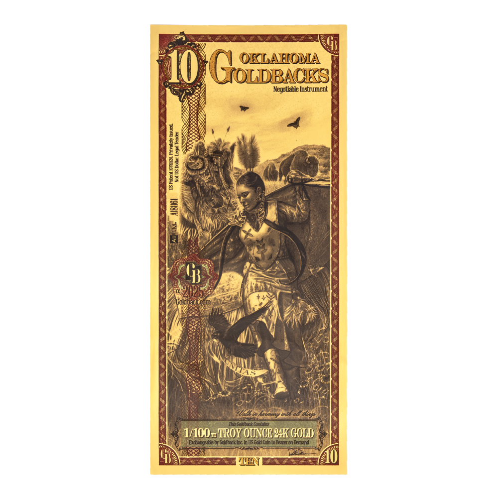 Oklahoma 10 Goldback