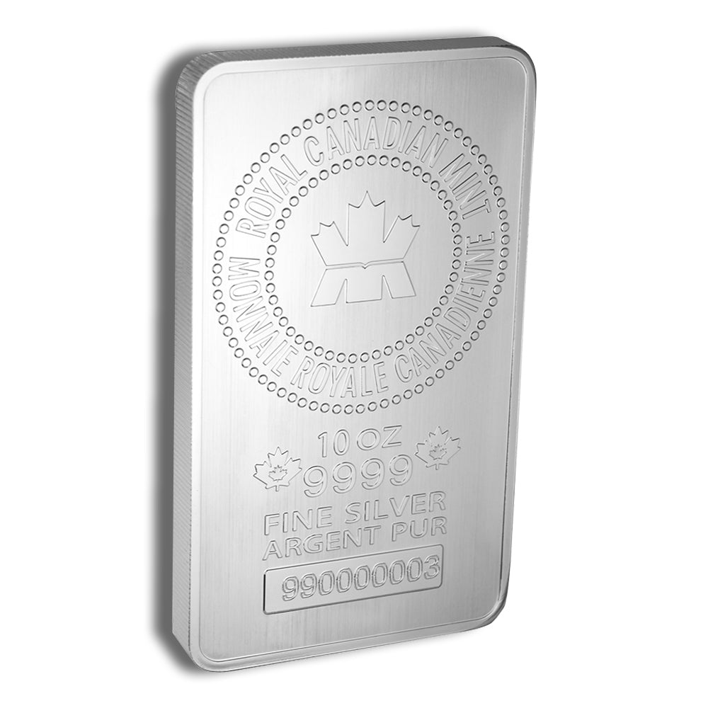 10 oz Silver Bar - Royal Canadian Mint - RCM (Sealed)