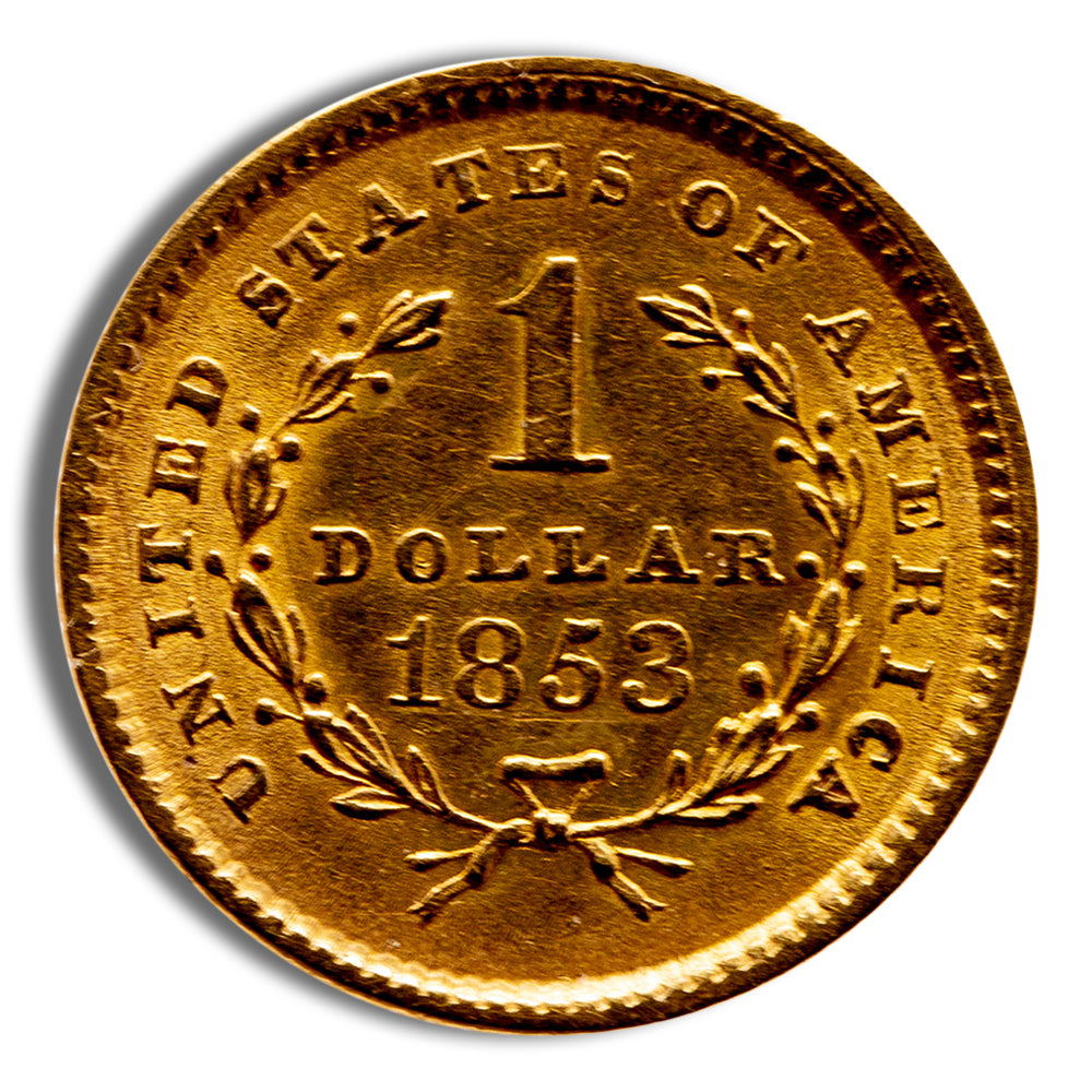 $1 Gold Liberty Type 1 - Cleaned/Low Grade