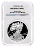 1998-P Proof Silver Eagle NGC PF69