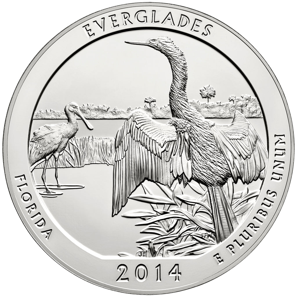 2014 5 oz ATB Everglades Silver Coin - BU