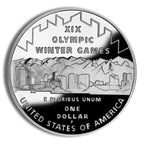 2002-P $1 SLC Winter Olympics Silver Commem - Proof
