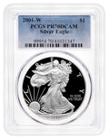 2001-W Proof Silver Eagle PCGS PR70