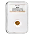 $1 Gold Liberty Type 1 - NGC MS62