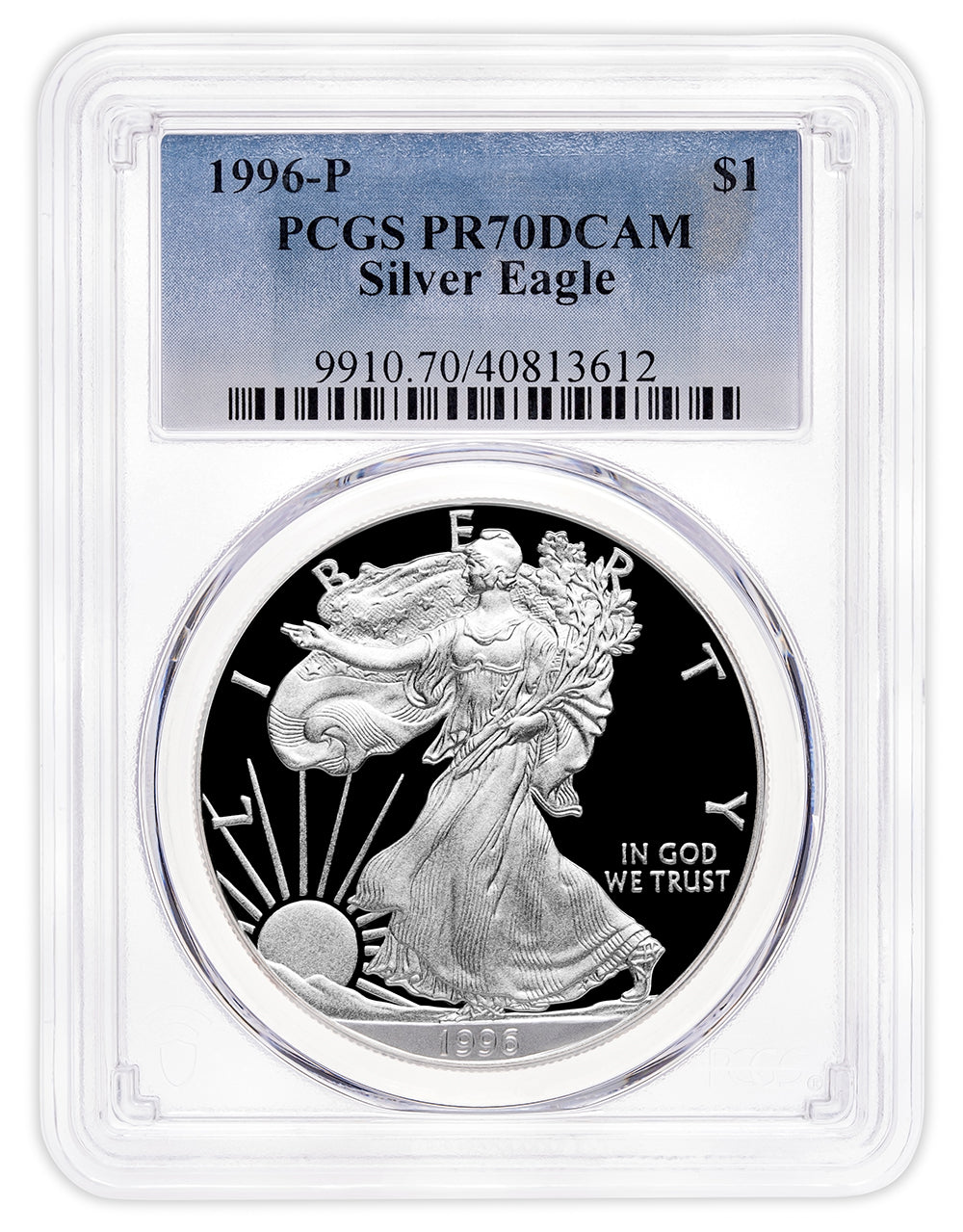 1996-P Proof Silver Eagle PCGS PR70