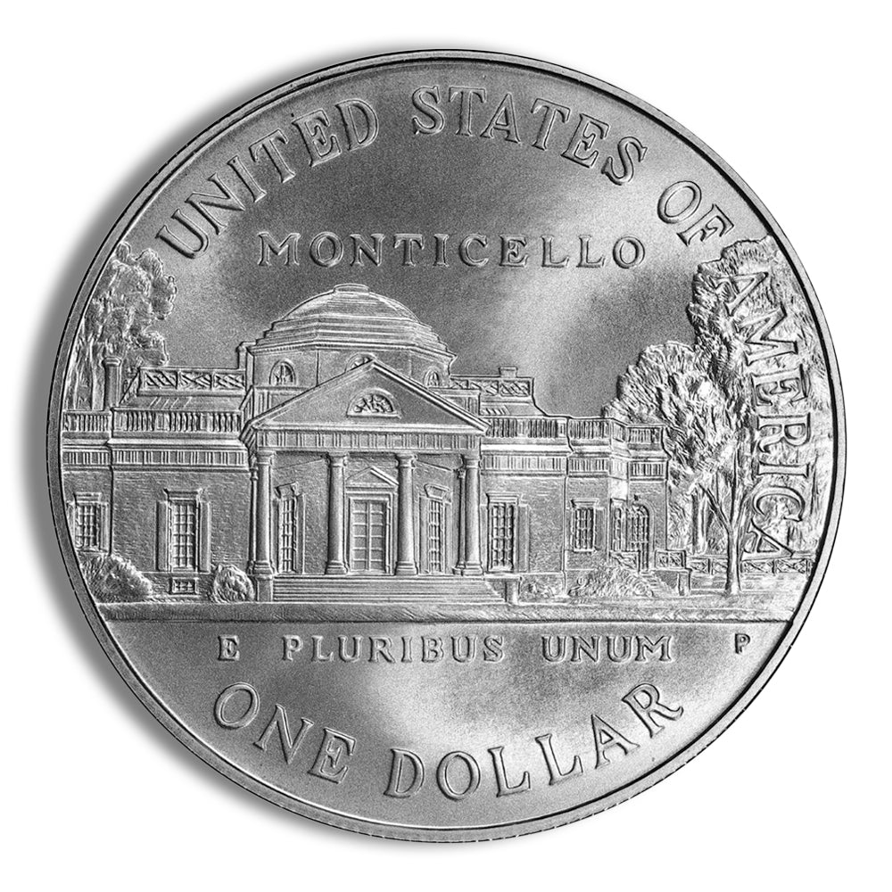 1993-P $1 Jefferson Silver Commem - BU
