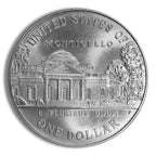 1993-P $1 Jefferson Silver Commem - BU