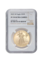 2023-W 1 oz Proof Gold Eagle $50 NGC PF70